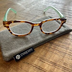 Peepers Tortoise and Mint Women's Reading Glasses